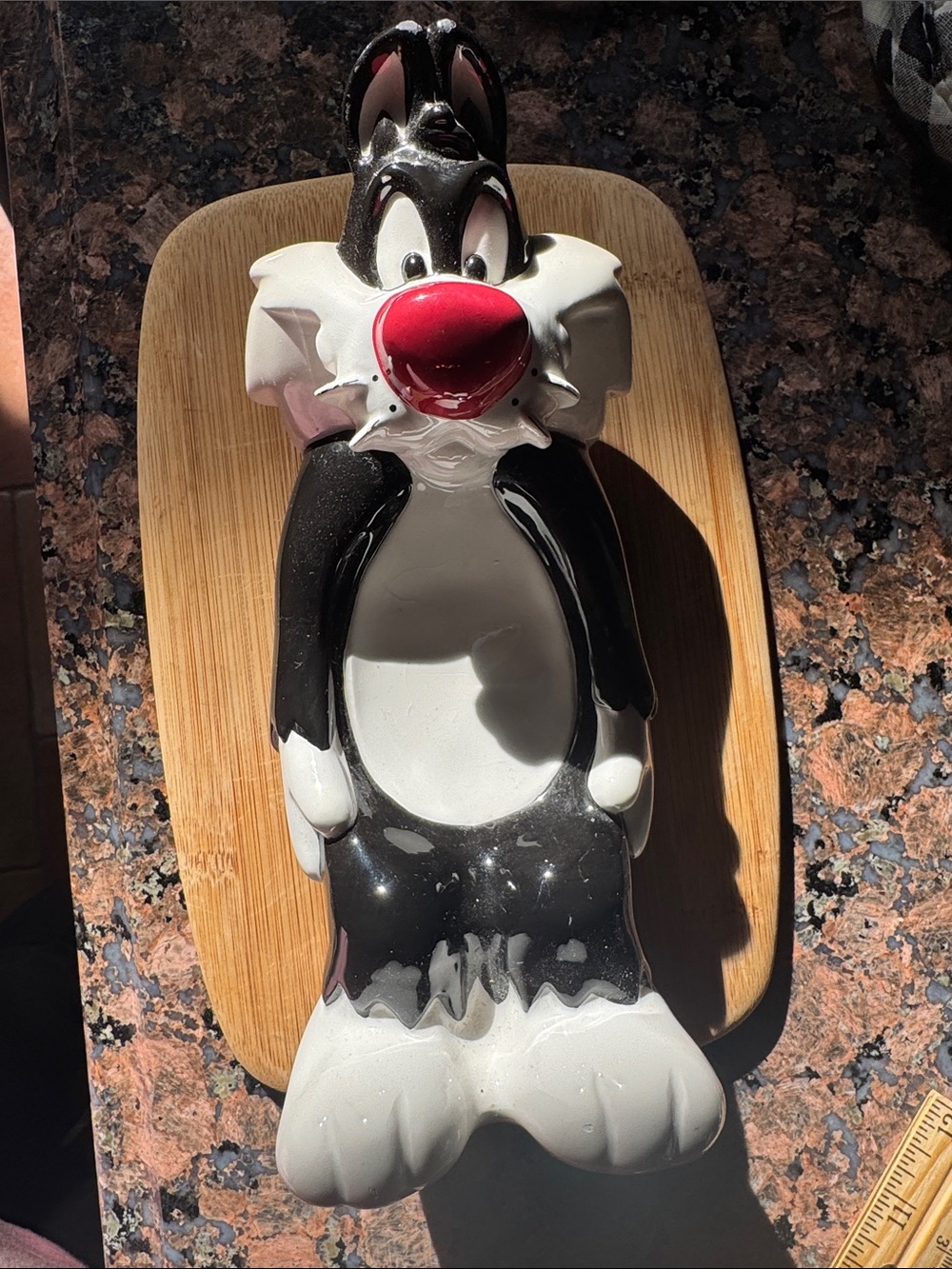 Looney Tunes Warned Bros 1994 Sylvester Ceramic spoon rest